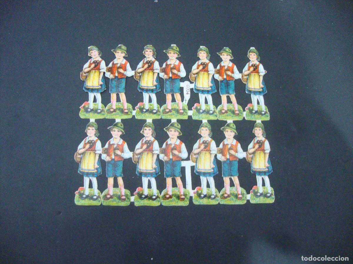 Coleccionismo cromos troquelados antiguos: HOJA CROMOS TROQUELADOS ALEMAN