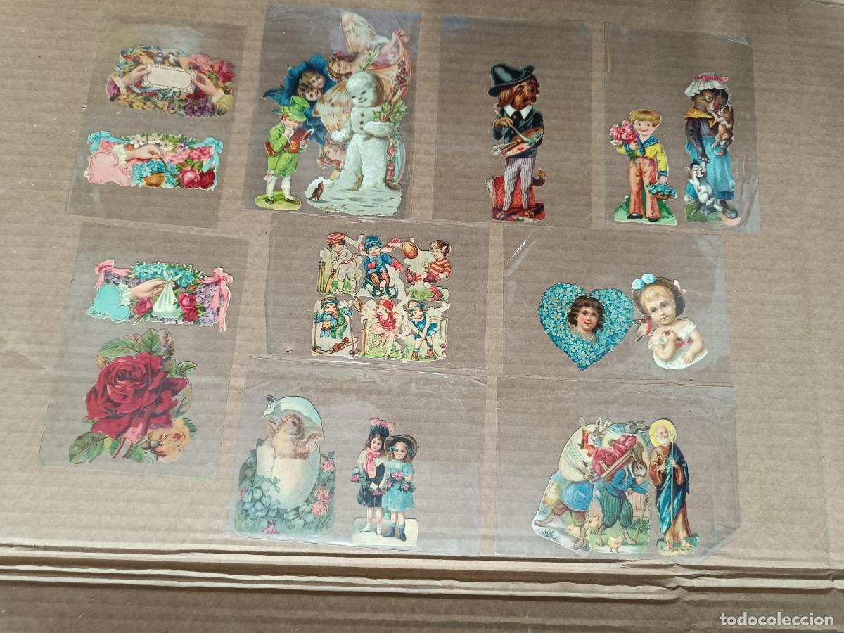 Collezionismo Figurine ritagliate antiche: LOTE DE 22 ANTIGUOS CROMOS TROQUELADOS, FINAL SIGLO XIX - PPS S. XX, A CLASIFICAR -P31