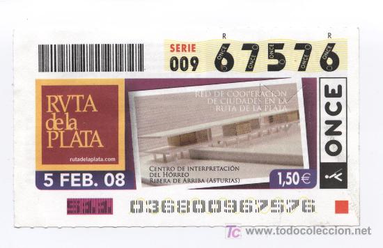 Cupones ONCE: CUP&Oacute;N ONCE CAPIC&Uacute;A N&ordm; 67576 PARA EL SORTEO DEL 5 DE FEBRERO DE 2008