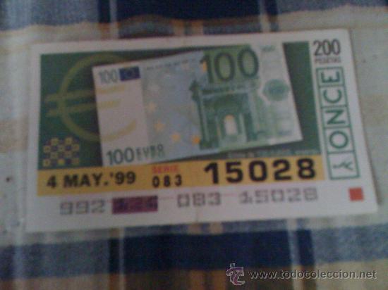 Cupones ONCE: Cup&oacute;n de la ONCE de 4 de Mayo de 1999. - Foto 1