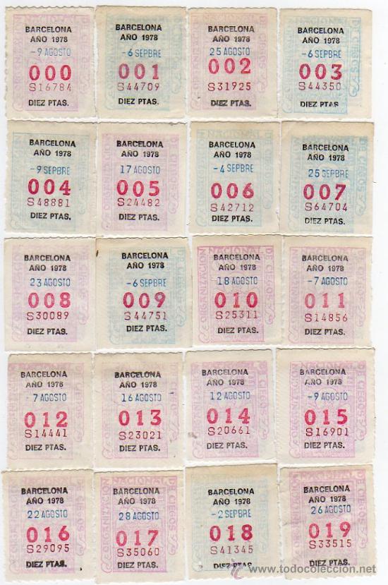 Cupones ONCE: coleccion completa de los 000 al 999, - Foto 1