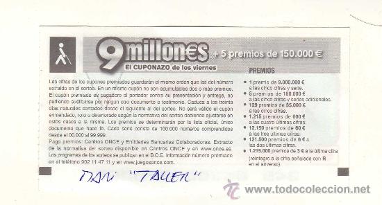 Cupones ONCE: REVERSO - Foto 2