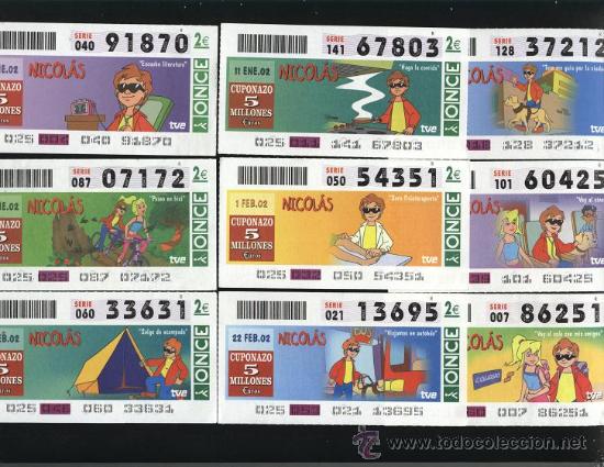 Cupones ONCE: Colecci&oacute;n tem&aacute;tica - Nicol&aacute;s ( 9 cupones ) - Foto 1