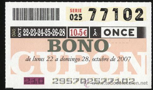 BONO cup&oacute;n 2007 ( 22-28 octubre )