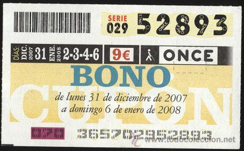 BONO cup&oacute;n 2008 ( 31-6 enero )