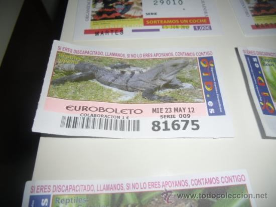 Cupones ONCE: CUPON OID 2012 MAYO 23 IGUANA - Foto 1