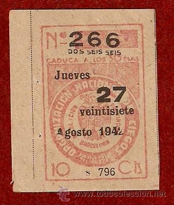 Cupones ONCE: CUPON DE LA O.N.C.E. DEL A&Ntilde;O 1942 - Foto 1