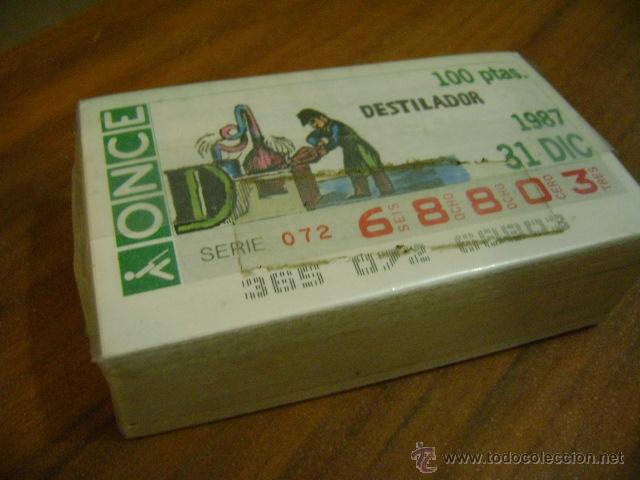Cupones ONCE: Lote cupones ONCE a&ntilde;o 1987 completo - Foto 1