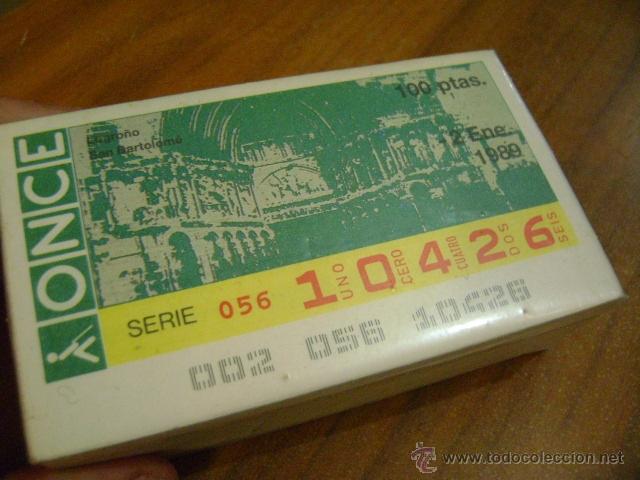 Cupones ONCE: Lote cupones ONCE a&ntilde;o 1989 completo - Foto 1