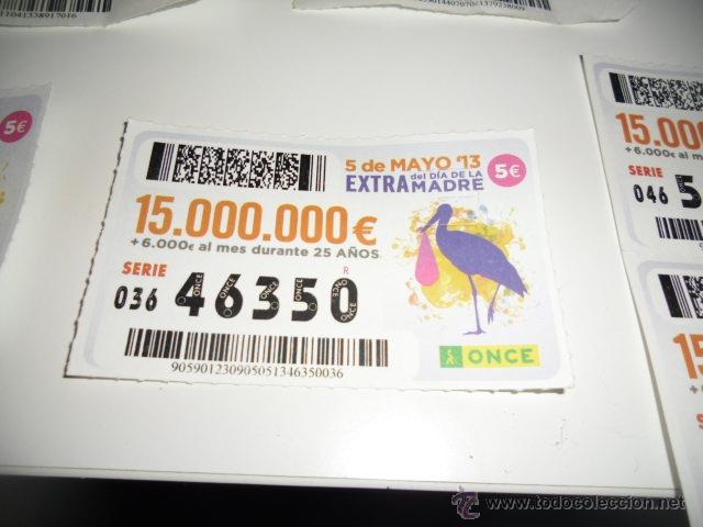 Bilhetes ONCE: CUPON ONCE EXTRA DIA DE LA MADRE DIA 5 SERIE 36