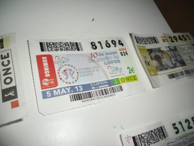 Bilhetes ONCE: CUPON ONCE LUPUS 10 DE MAYO