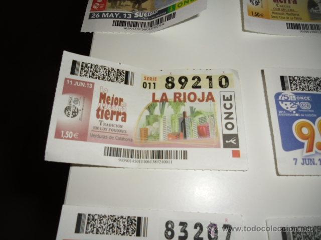 Bilhetes ONCE: CUPON ONCE LO MEJOR DE NUESTRA TIERRA LA RIOJA VERDURAS