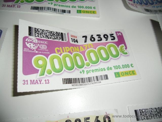 Cupones ONCE: CUPON ONCE CUPONAZO 31 MAYO - Foto 1