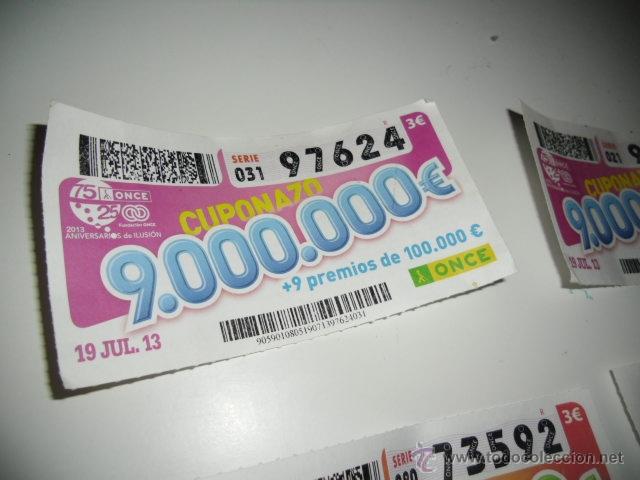 Cupones ONCE: CUPON ONCE CUPONAZO 9.0000000 19 JULIO - Foto 1