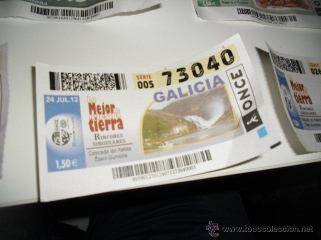 Bilhetes ONCE: CUPON ONCE LO MEJOR DE NUESTRA TIERRA GALICIA CASCADA DO XALLAS