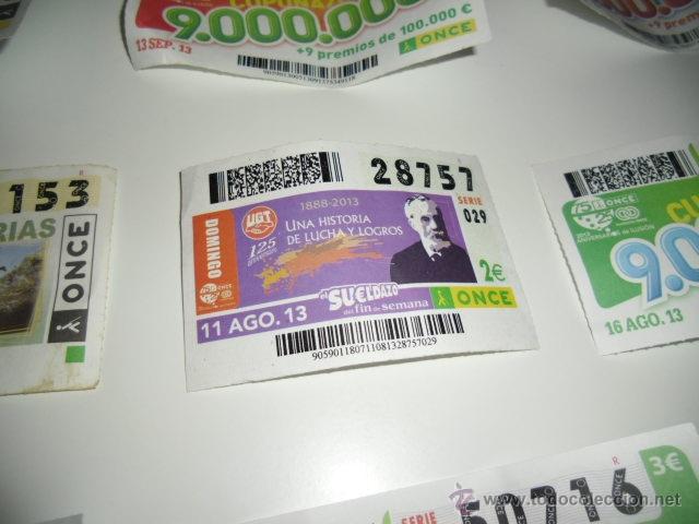 Cupones ONCE: CUPON DE LA ONCE UGT 125 ANIVERSARIO - Foto 1