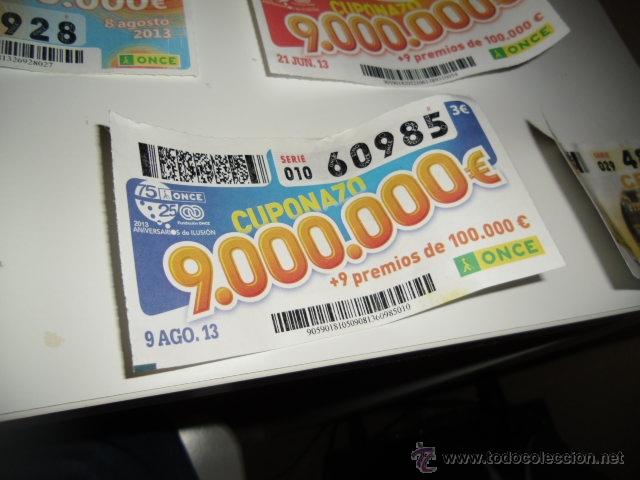 Cupones ONCE: CUPON DE LA ONCE CUPONAZO DE LOS VIERNES COMO SE VE 9 AGOS - Foto 1