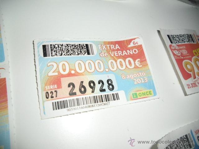 Cupones ONCE: CUPON DE LA ONCE EXTRA DE VERANO 8 AGOST - Foto 1