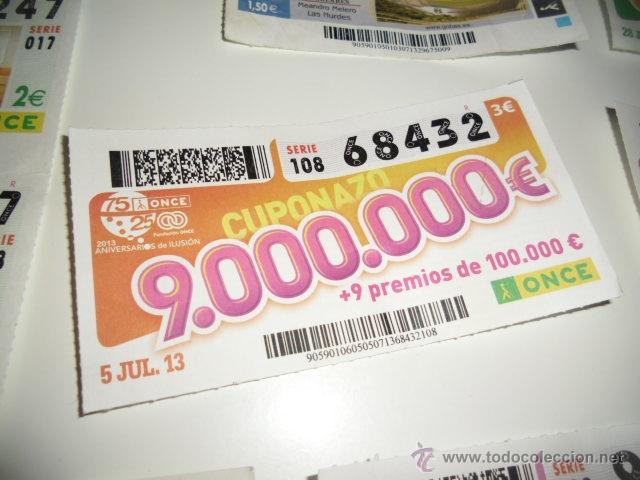 ONCE Coupons: CUPON DE LA ONCE CUPONAZO 5 JULIO