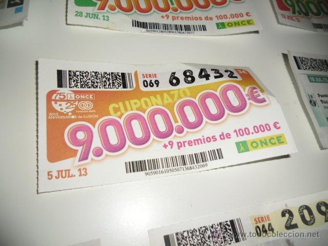 ONCE Coupons: CUPON DE LA ONCE CUPONAZO 5 JULIO NARANJA