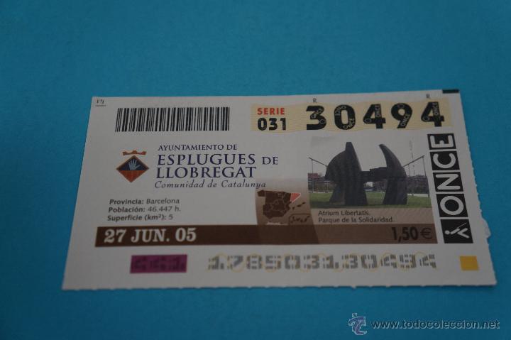 Billets ONCE: CUP&Oacute;N DE LA ONCE:CIUDAD,ESPLUGUES DE LLOBREGAT,(BARCELONA)