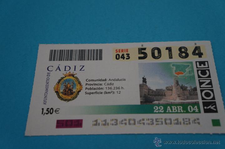 Billets ONCE: CUP&Oacute;N DE LA ONCE:CIUDAD,C&Aacute;DIZ,(C&Aacute;DIZ)