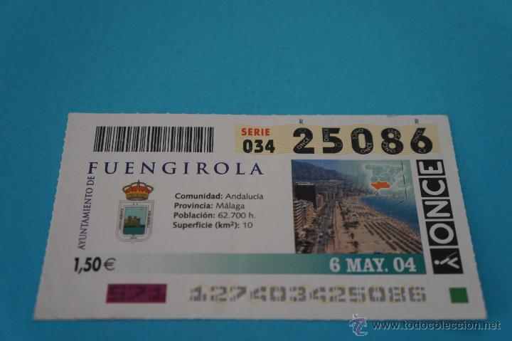 ONCE Coupons: CUP&Oacute;N DE LA ONCE:CIUDAD,FUENGIROLA,(M&Aacute;LAGA)