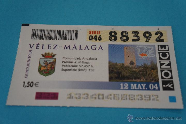 Billets ONCE: CUP&Oacute;N DE LA ONCE:CIUDAD,V&Eacute;LEZ-M&Aacute;LAGA,(M&Aacute;LAGA)