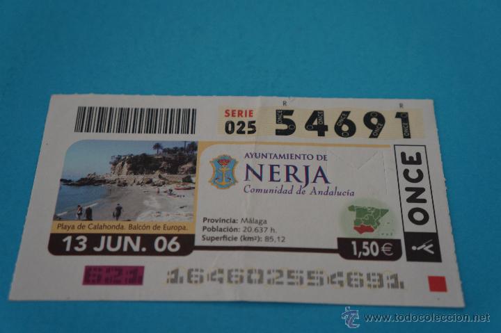 Billets ONCE: CUP&Oacute;N DE LA ONCE:CIUDAD,NERJA,(M&Aacute;LAGA)