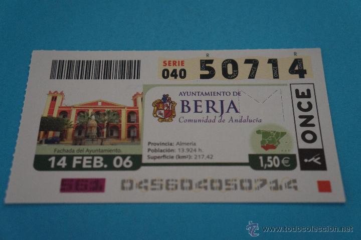 Billets ONCE: CUP&Oacute;N DE LA ONCE:CIUDAD,BERJA,(ALMER&Iacute;A)