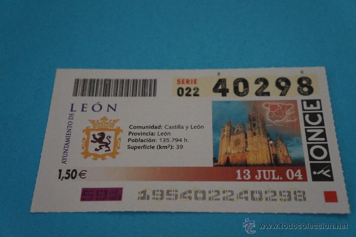Billets ONCE: CUP&Oacute;N DE LA ONCE:CIUDAD,LE&Oacute;N,(LE&Oacute;N)