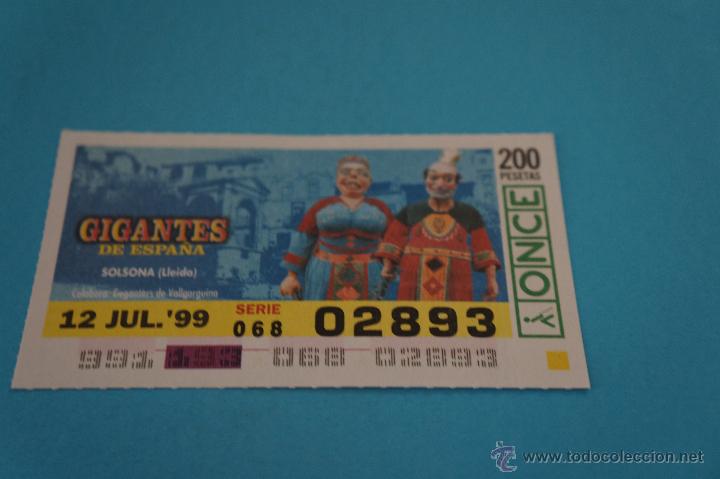 Billets ONCE: CUP&Oacute;N DE LA ONCE:GIGANTES DE ESPA&Ntilde;A,SOLSONA,(LLEIDA)