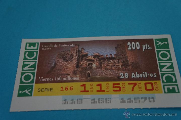 Cupones ONCE: CUP&Oacute;N DE LA ONCE:CASTILLOS,CASTILLO DE PONFERRADA,(LE&Oacute;N) - Foto 1