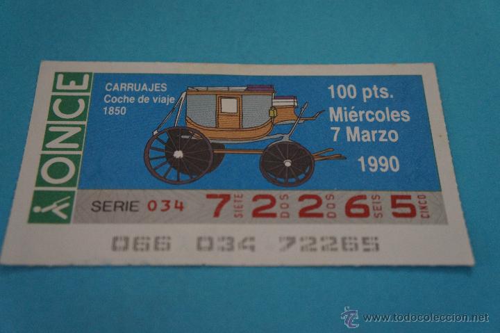 ONCE Coupons: CUP&Oacute;N DE LA ONCE:CARRUAJES,1850