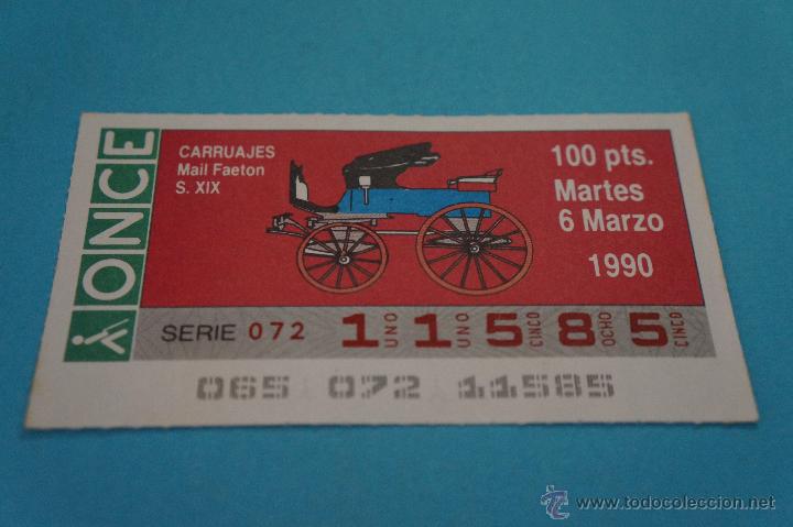 ONCE Coupons: CUP&Oacute;N DE LA ONCE:CARRUAJES,SIGLO XIX
