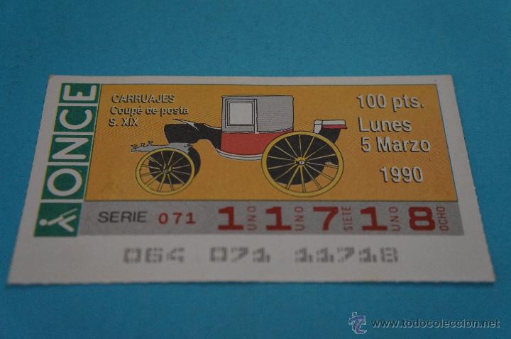 ONCE Coupons: CUP&Oacute;N DE LA ONCE:CARRUAJES,SIGLO XIX