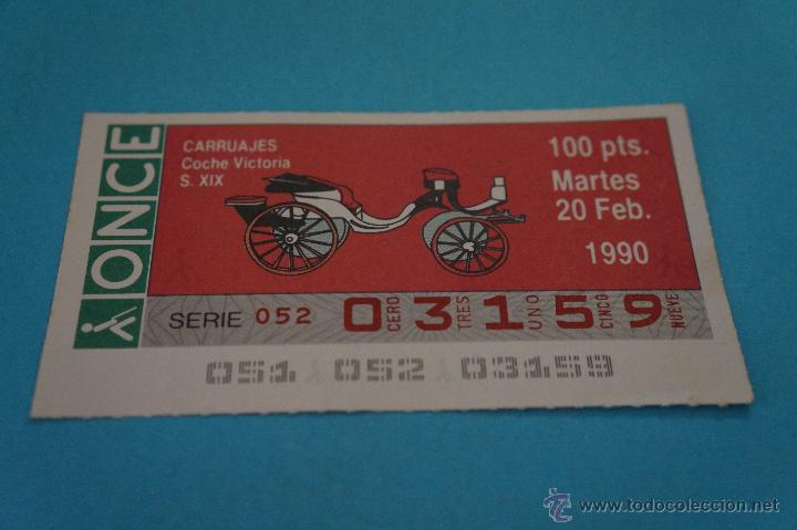 ONCE Coupons: CUP&Oacute;N DE LA ONCE:CARRUAJES,SIGLO XIX