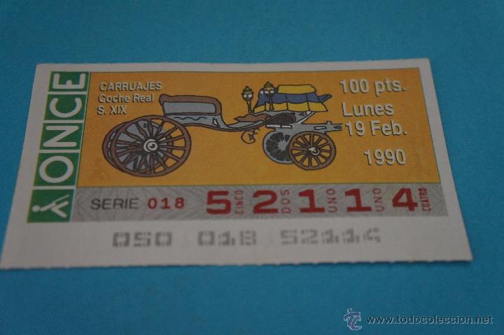 ONCE Coupons: CUP&Oacute;N DE LA ONCE:CARRUAJES,SIGLO XIX