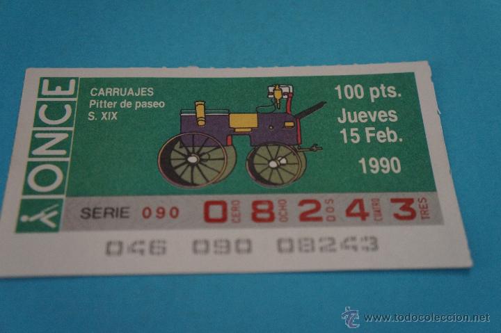 ONCE Coupons: CUP&Oacute;N DE LA ONCE:CARRUAJES,SIGLO XIX