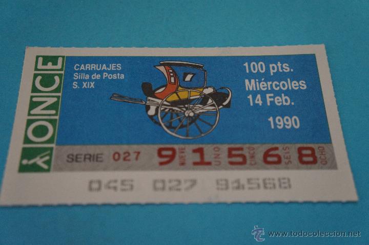ONCE Coupons: CUP&Oacute;N DE LA ONCE:CARRUAJES,SIGLO XIX