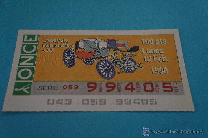 ONCE Coupons: CUP&Oacute;N DE LA ONCE:CARRUAJES,SIGLO XIX