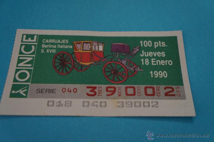 Coupon ONCE: CUP&Oacute;N DE LA ONCE:CARRUAJES,SIGLO XVIII