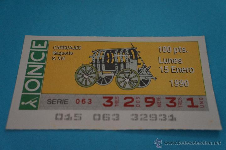 Coupon ONCE: CUP&Oacute;N DE LA ONCE:CARRUAJES,SIGLO XVI