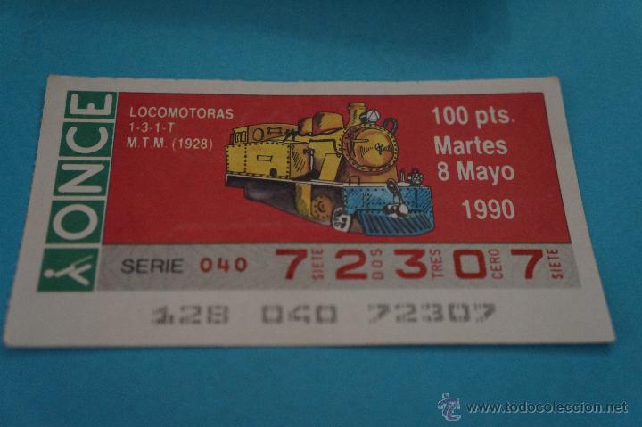Billets ONCE: CUP&Oacute;N DE LA ONCE:FERROCARRIL,LOCOMOTORA
