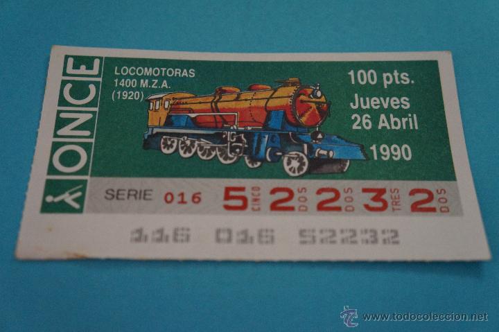Billets ONCE: CUP&Oacute;N DE LA ONCE:FERROCARRIL,LOCOMOTORA