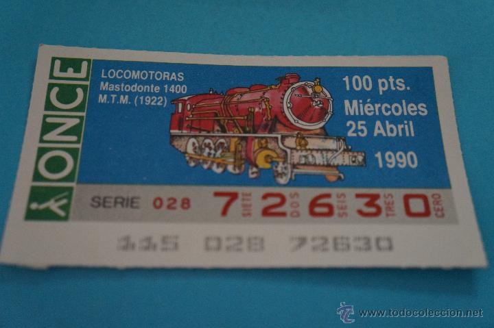 Billets ONCE: CUP&Oacute;N DE LA ONCE:FERROCARRIL,LOCOMOTORA
