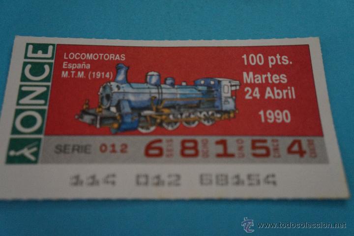 Billets ONCE: CUP&Oacute;N DE LA ONCE:FERROCARRIL,LOCOMOTORA