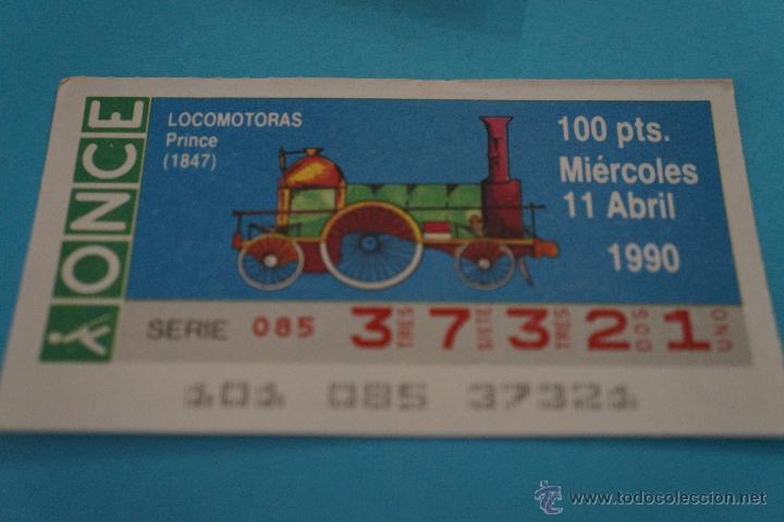 ONCE Coupons: CUP&Oacute;N DE LA ONCE:FERROCARRIL,LOCOMOTORA