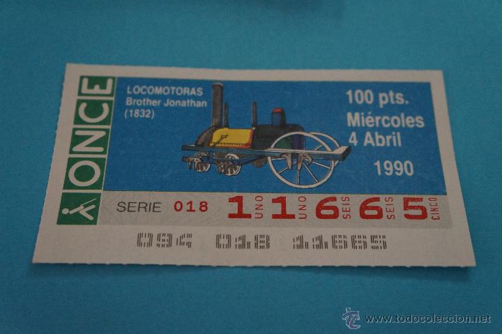 ONCE Coupons: CUP&Oacute;N DE LA ONCE:FERROCARRIL,LOCOMOTORA