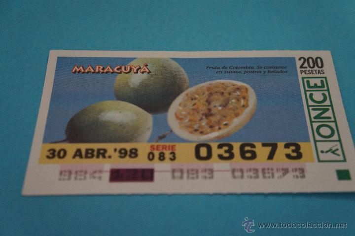 ONCE Coupons: CUP&Oacute;N DE LA ONCE:FRUTAS,MARACUY&Aacute;